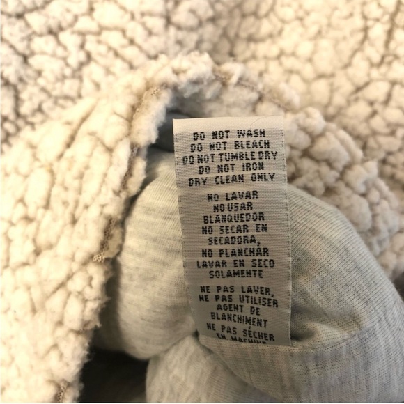 Thread & Supply 1/4 Zip Sherpa Wubby Teddy  Pullover Women’s Size Large - Picture 9 of 12